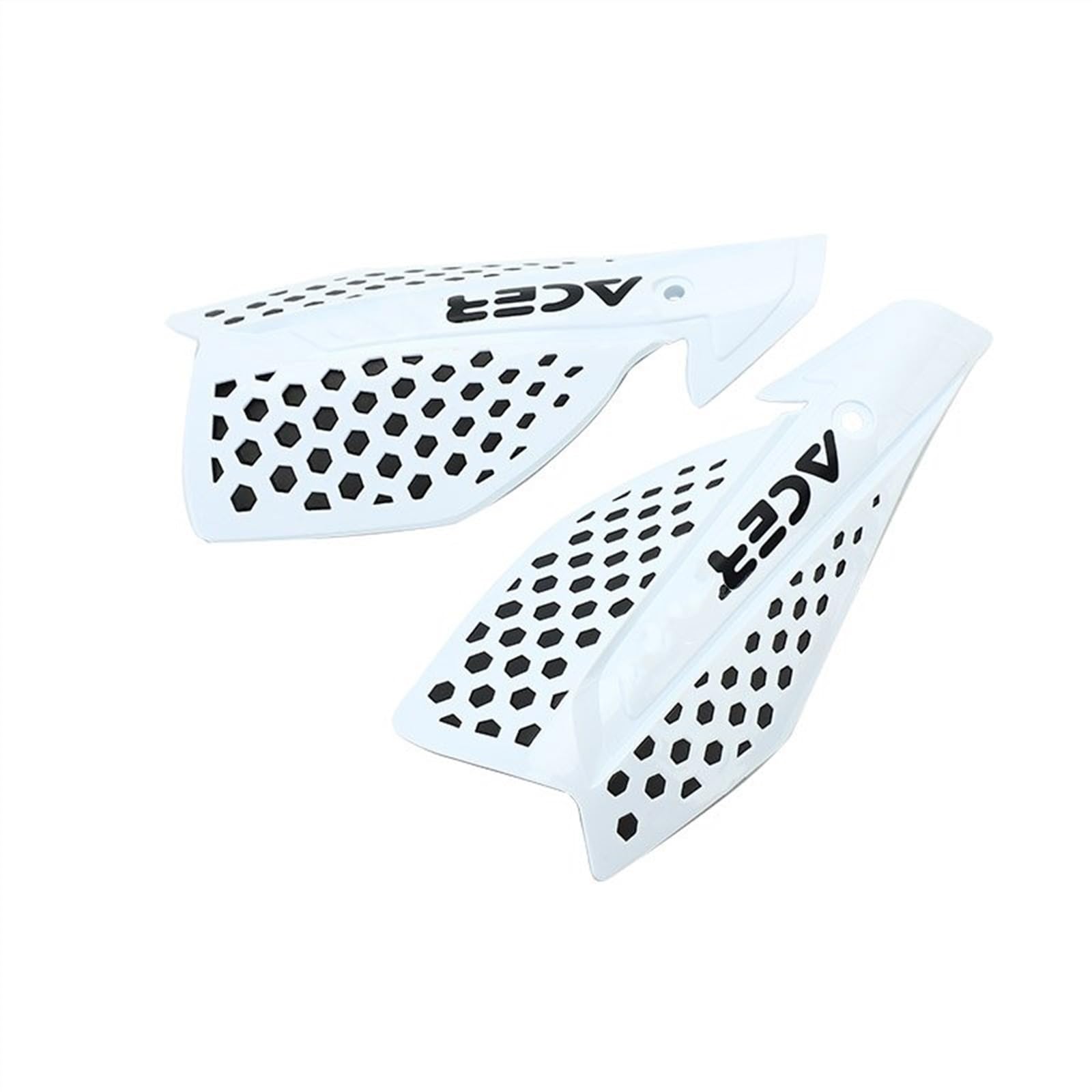 Accessoires Guidon Protège-Mains De Moto Protège-Mains 22mm 28mm Guidon pour Moto Dirt Bike VTT (Color : Wit)