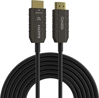 8K Fiber Optic HDMI Cable 100FT, HDMI 2.1 Cable, Ultra HD, 48Gbps, Supports 8K@60Hz, 4K@120Hz, 2K@144Hz, HDR, HDCP 2.2&2.3, Dolby, eARC for Xbox, Series X, Laptop, Monitor, Switch, PS5, UHD TV
