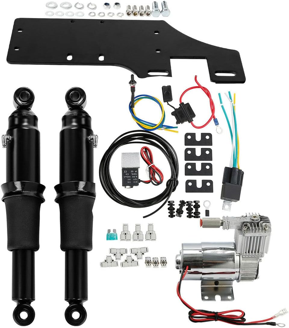 TCMT Rear Air Ride Suspension Kit Fit For Harley Touring
