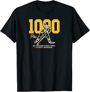 Patrice Bergeron - 1,000 Points - Boston Hockey T-Shirt