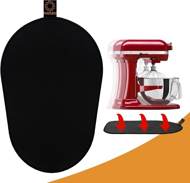 Sliding Mat for Kitchenaid Mixer, Mover Slider Mat Pad for 5-8 Qt Bowl-Lift Stand Mixer, Kitchen Appliance Slider Mat Compatible with Professional 600 Stand Mixer, Kitchen Aid Mixer Accessories