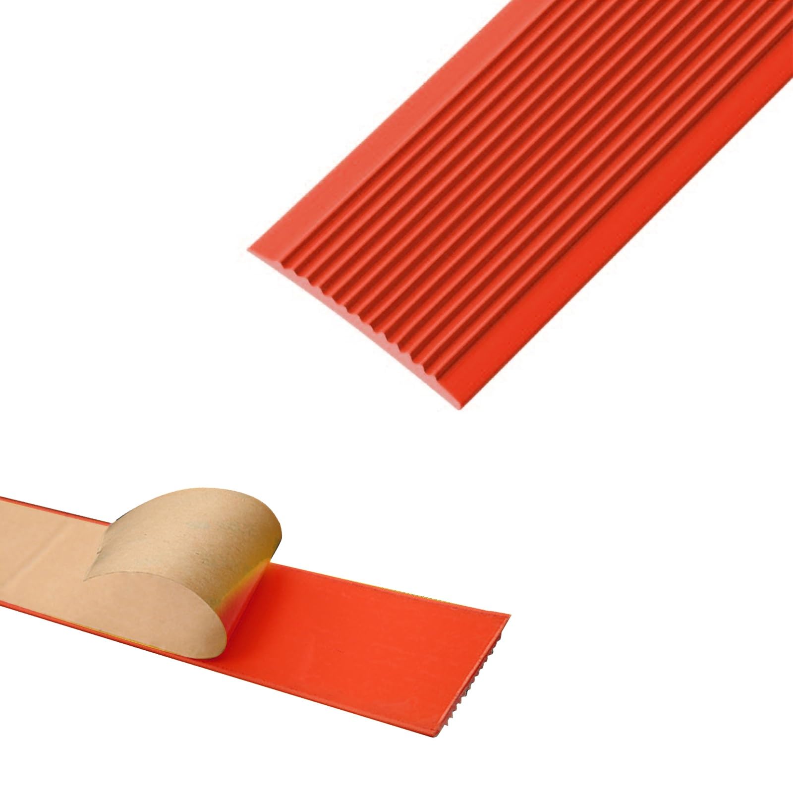 Perfil de Borde de Escalera Tira Antideslizante Tira, Tiras Antideslizantes Para Peldaños, Fácil de Instalar, Para Peldaños de Interior Y Exterior, Perfil de PVC Autoadhesivo de Borde Para Escaleras(R