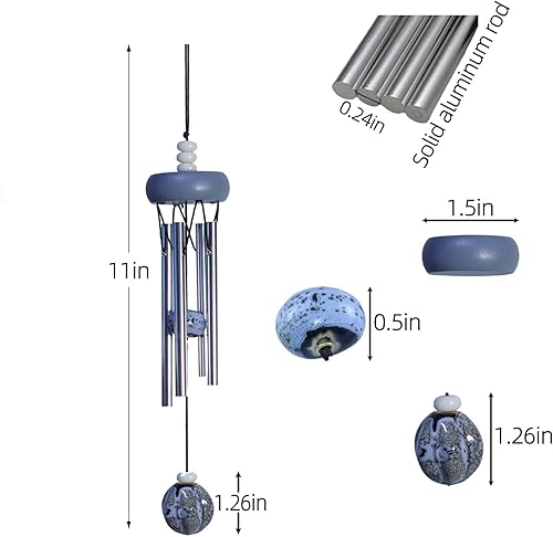 Miniatura 2 de Campanillas de viento pequeñas para exteriores, mini campanillas de viento para interiores, con atrapador de viento, adecuadas como regalo,
