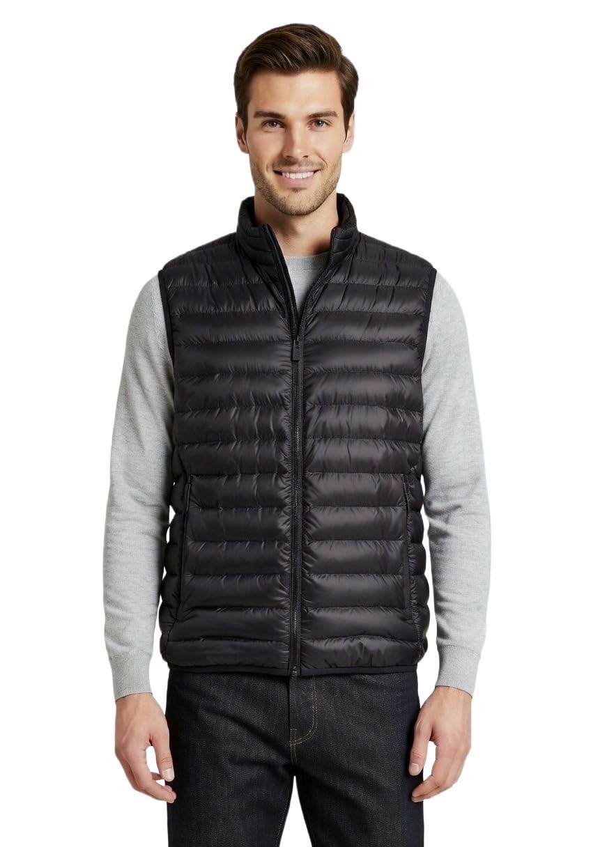 Enrico Coveri Gilet Uomo 110 GRAMMI - Giubbotto Smanicato - PIUMINO SMANICATO UOMO 4 STAGIONI Lars