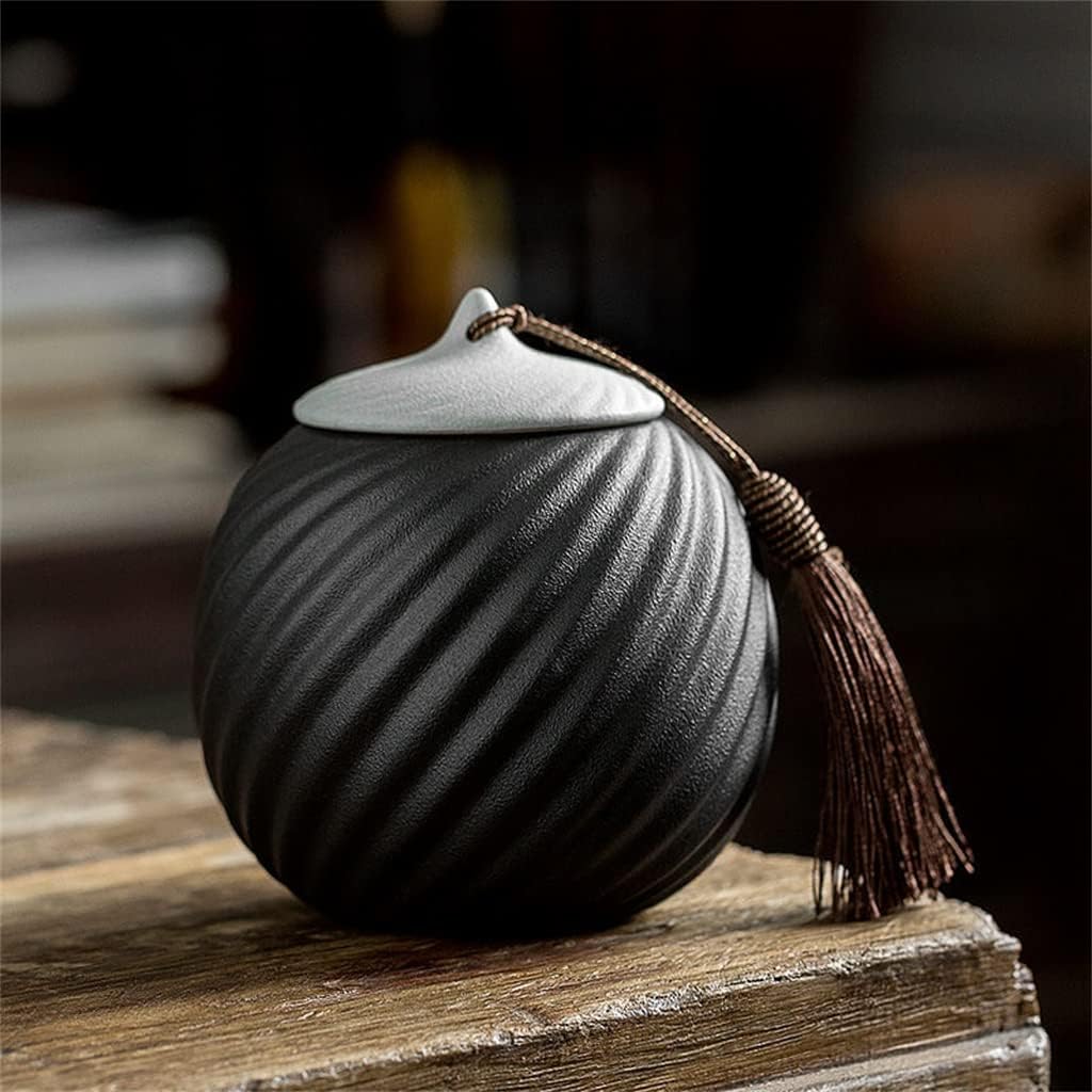 Ceramic Thread Sealed Porcelain Bottle Home Tea Cans Large Capacity Candy Coffee Bean Storage Box Decorations