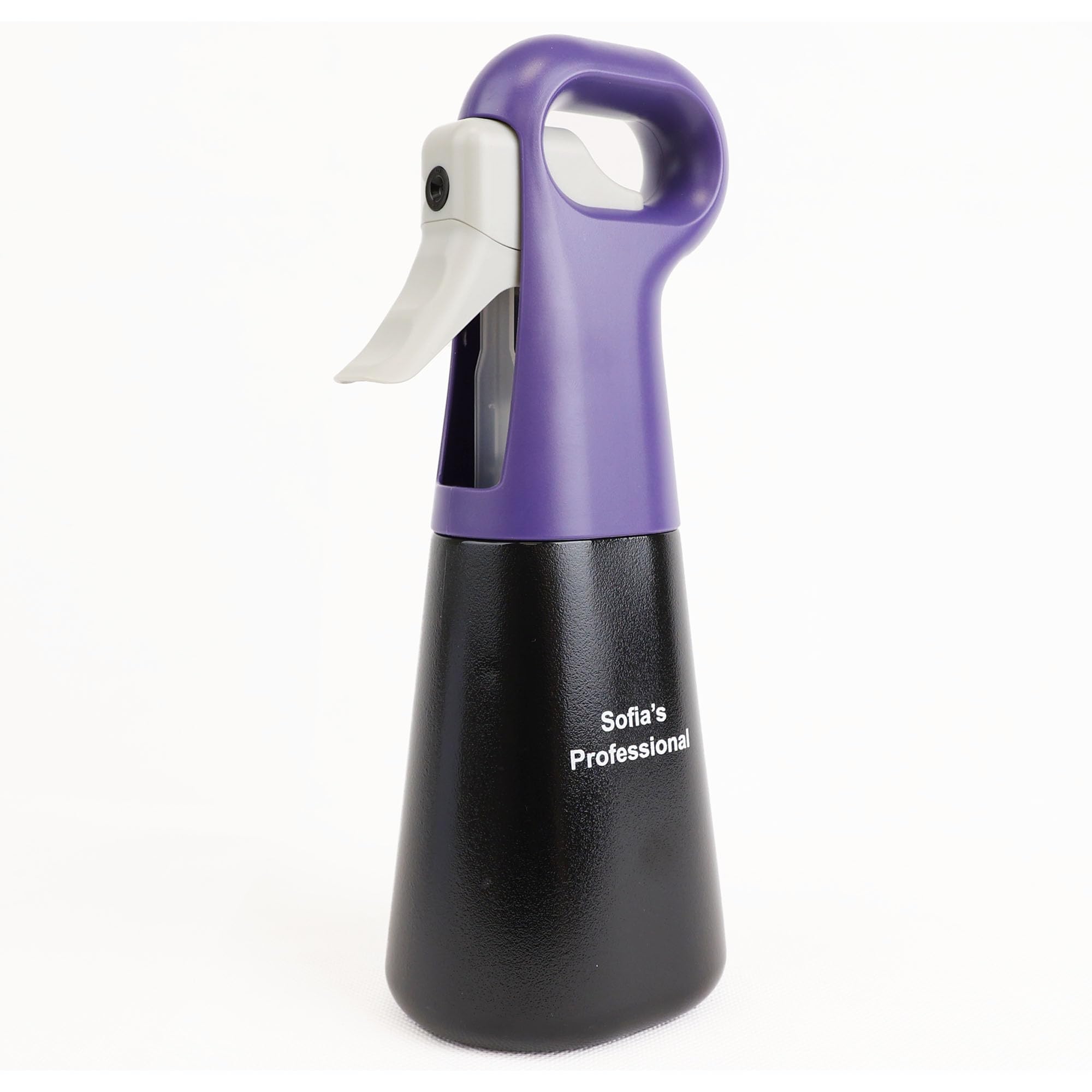 Eson Black & Purple Hair Water Spray Bottle 300Ml, Refillable Continuous Mist Sprayer, Spray Bottle For Barber, Hairdresser, Salon, Hair Styling, Cleaning, Misting & Skin Care, Plants (Black & Purple)