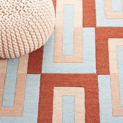 Image of Hand Tufted Wool Carpets Anti Shedding Rug Modern Carpets for Living Room Size 12x18 Feet
