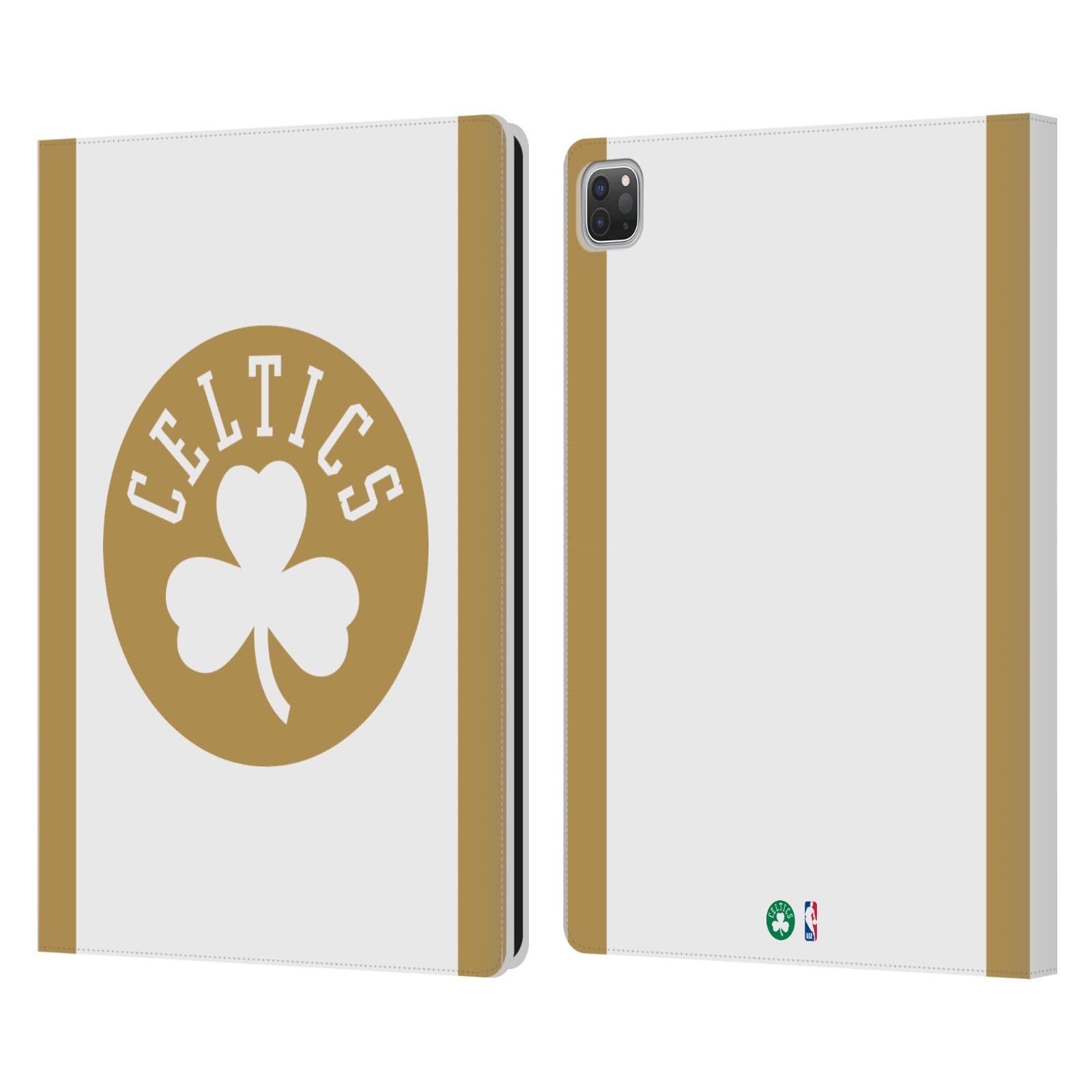 Étui en cuir iPad Pro 12.9 d'exception - Édition Collector Boston Celtics Or et Blanc - 7