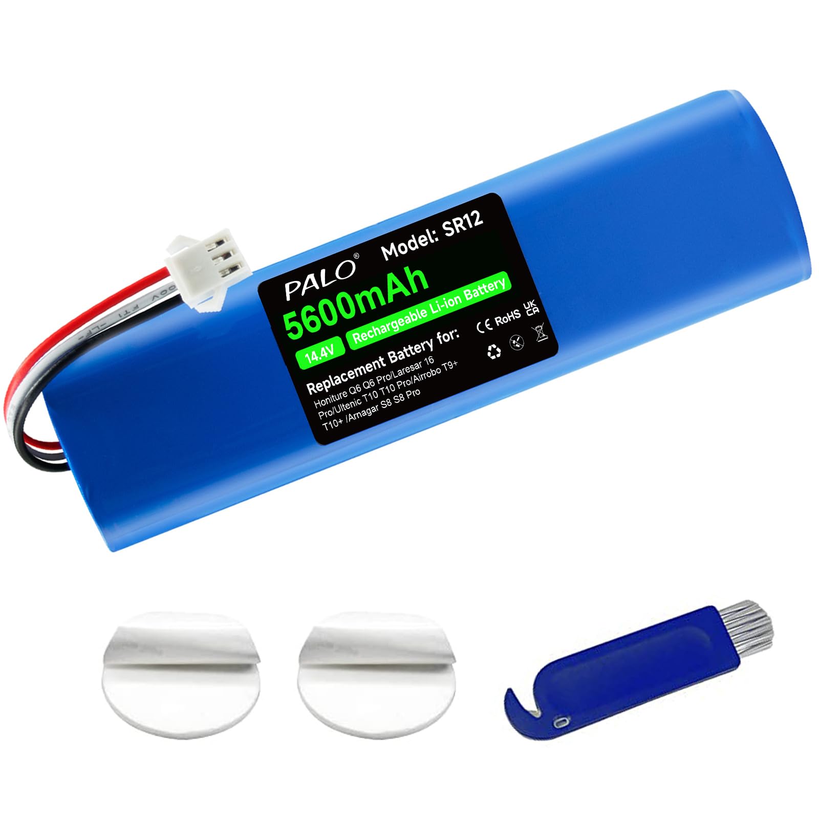  Batería 5600mAh para Honiture Q6 Q6 Pro Q6 Se, Laresar L6 L6 Pro Ultenic T10 T10 Pro T10 Elite, Onson J30 Pro
| Batería