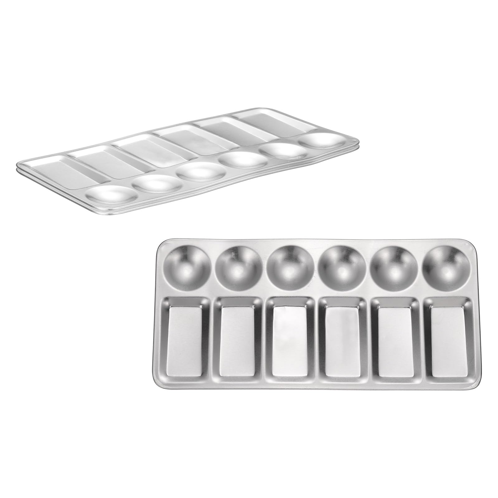 Paleta de metal para pintura acrílica lavable y sin manchas de pigmento viejo