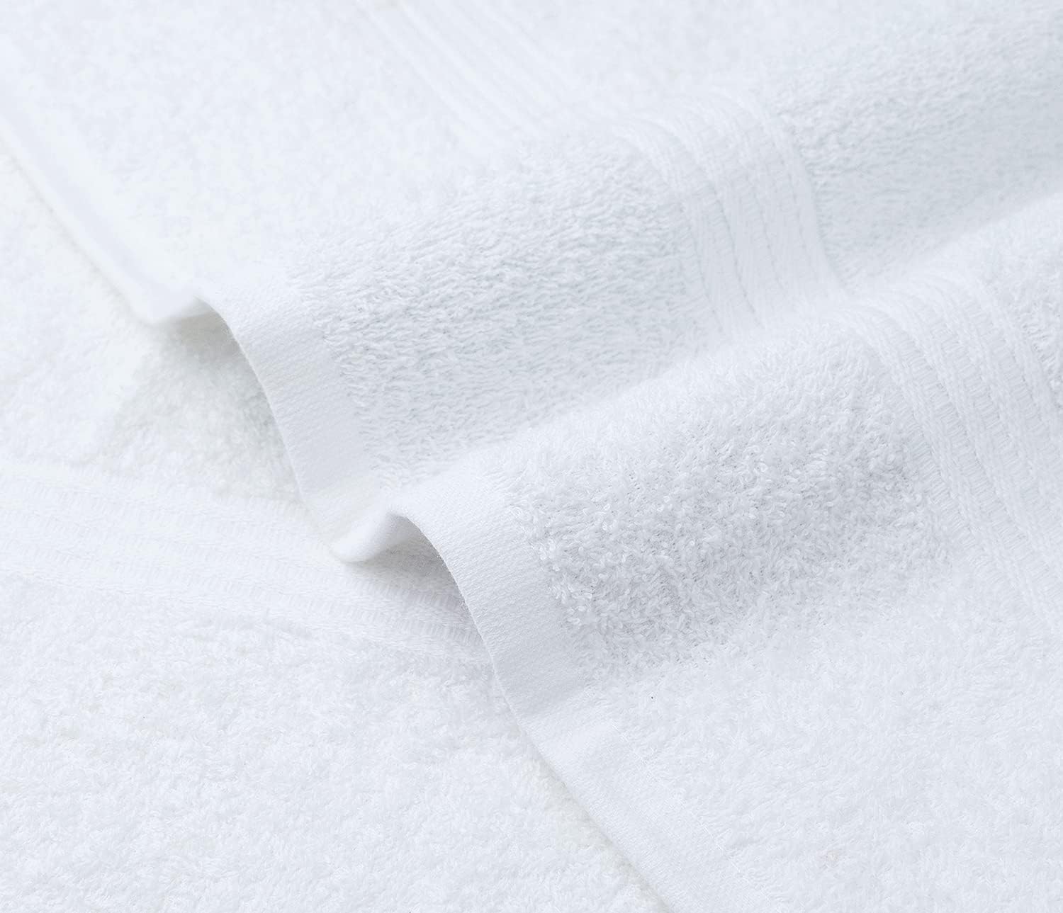 Textila White Bath Towels for Bathroom Size: 24x48 Inch Bathroom Towels 100% Cotton Bath Towels Set of 6 Ultra Soft & Quick Dry Gym Towels | Shower Towels | Pool Towels | Spa Towels | Hotel Towels : Home & Kitchen