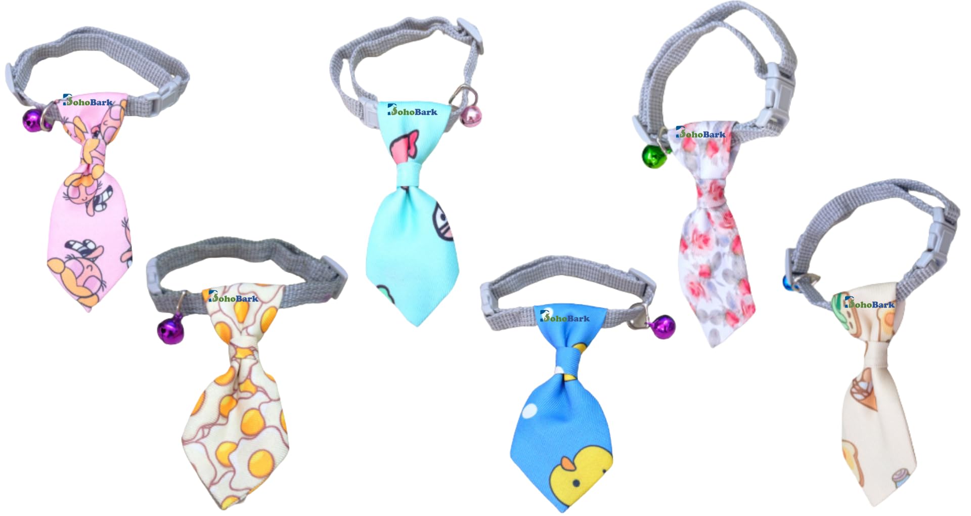 BohoBark Printing Dog Cat Pet Bow Tie Dog Collar Adjustable Neck Strap Pet Bow Tie Puppy Toy Grooming Necktie Neckerchief (Pack of 1) (Multi Colour)__ (B0C74CWN1W) Amazon Price History, Amazon Price Tracker