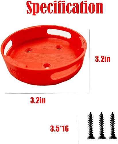 Miniatura 7 de Soporte redondo para vaso de embalaje, soporte para vasos Milwaukee Packout, accesorios compatibles con vasos Milwaukee de 20 y 30 onzas, rojo