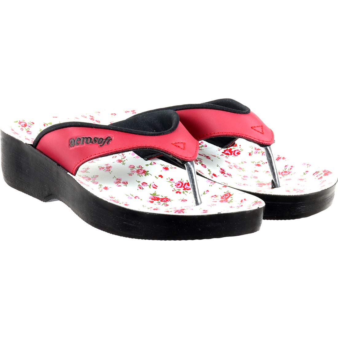 Aerosoft Women's Black Flip-Flops
