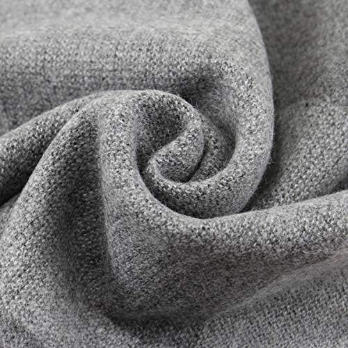 Men's Classic Checkered Scarf for Fall/Winter Thickened and Soft Neck Warmer Essential Daily Accessory for Warmth