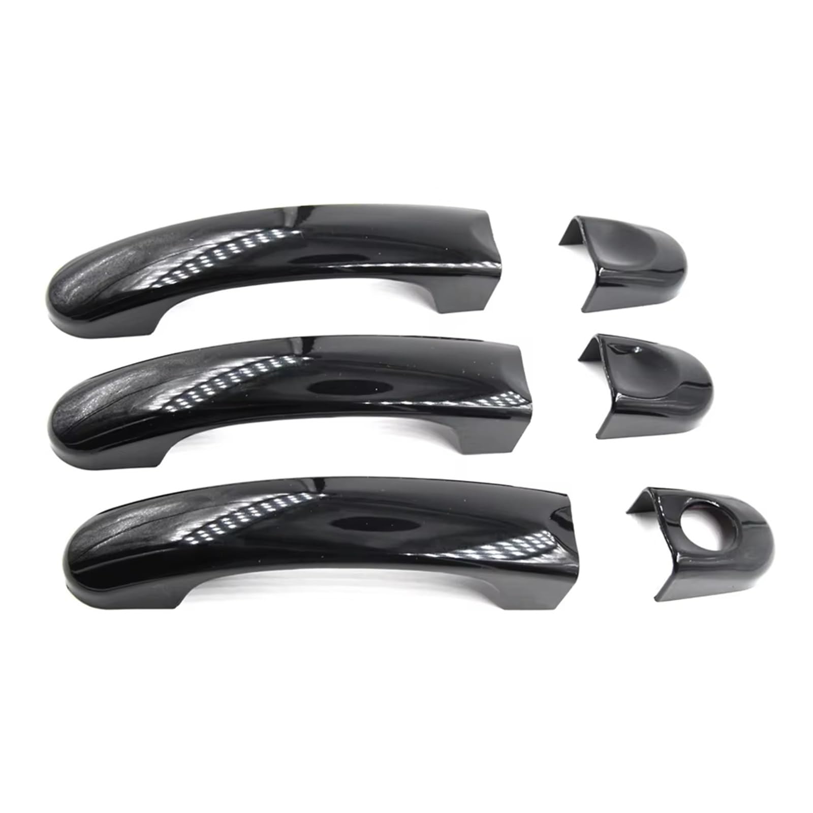 Vdifsvb Gloss Black For Vw T5 T6 For Transporter For Caravelle For Caddy For Van For Gloss Side Exterior Door Handle(Gloss Black)