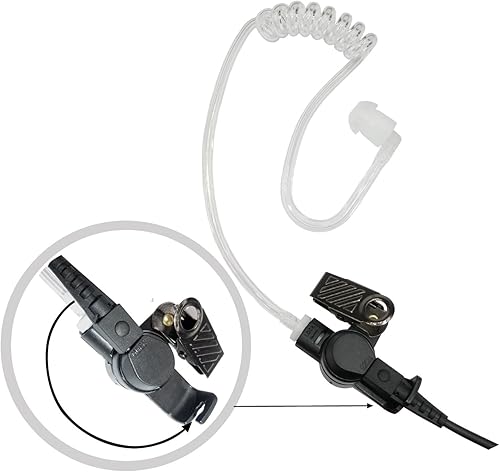 Miniatura 3 de Receptor de 0.138 in / audífono de vigilancia con tubo de bobina transparente para radios de dos vías