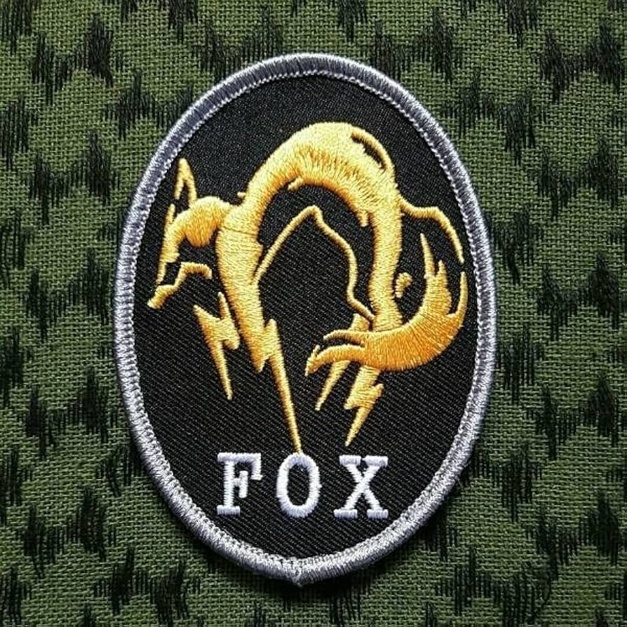 Amazon | メタルギア FOX 黄色 刺繍パッチ ベルクロ ワッペン
