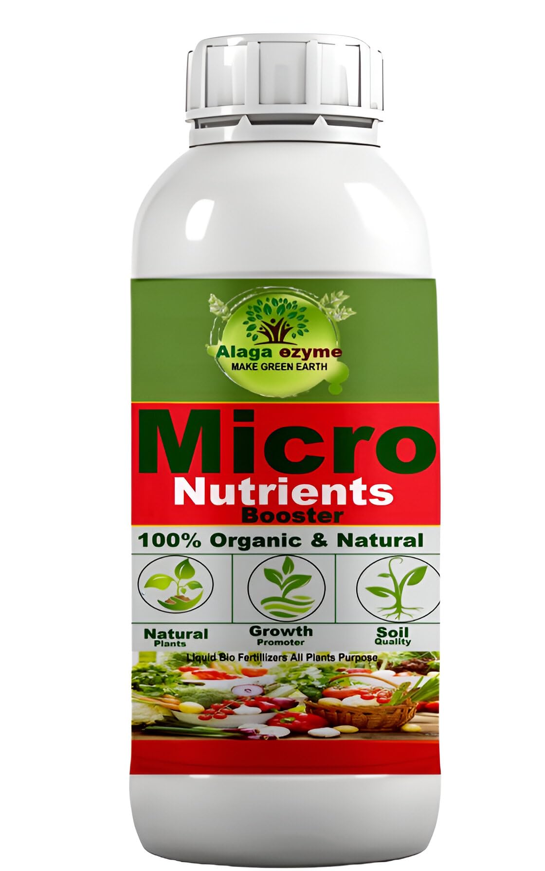 Alagaezyme Plant Micro Nutrient Elixir – Liquid Formula for Lush Greenery Concentrate Organic Plant Food, Liquid Fertilizer For Potted Indoor & Outdoor plants, (300 ml)