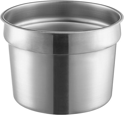 TrueCraftware Sartén de acero inoxidable de 11 cuartos de galón para calentador de sopa y sopa de sopa aplicable a catering buffet fiestas banquetes