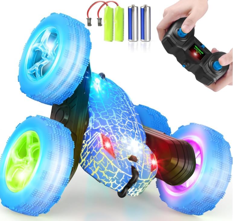 Remote Control Car, 4WD Stunt Car with 360° Flips, 2.4GHz RC Crawler Car