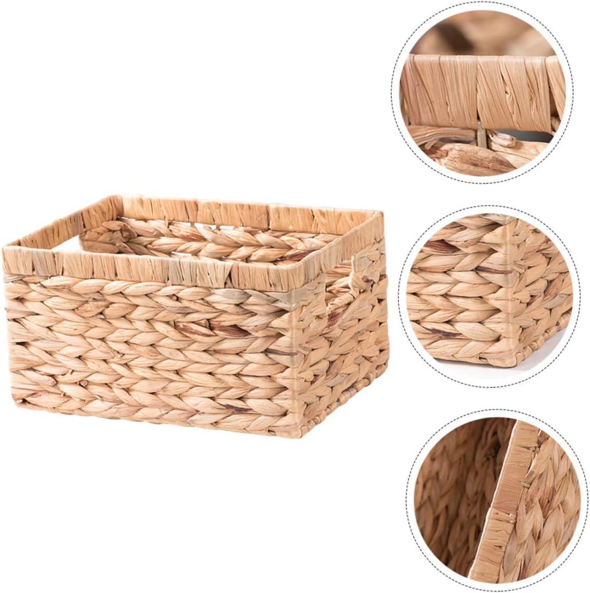 Household Woven Storage Basket for Clothes Multi-functional Organizer for Bedroom Nursery and Office Handcrafted Natural Design for Home Decor and Sundries Storage