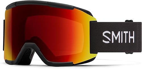 Miniatura 10 de SMITH Squad - Gafas con lente ChromaPop – Gafas de nieve con lente reemplazable para esquí y snowboard – para hombres y mujeres Espejo rojo pizarra