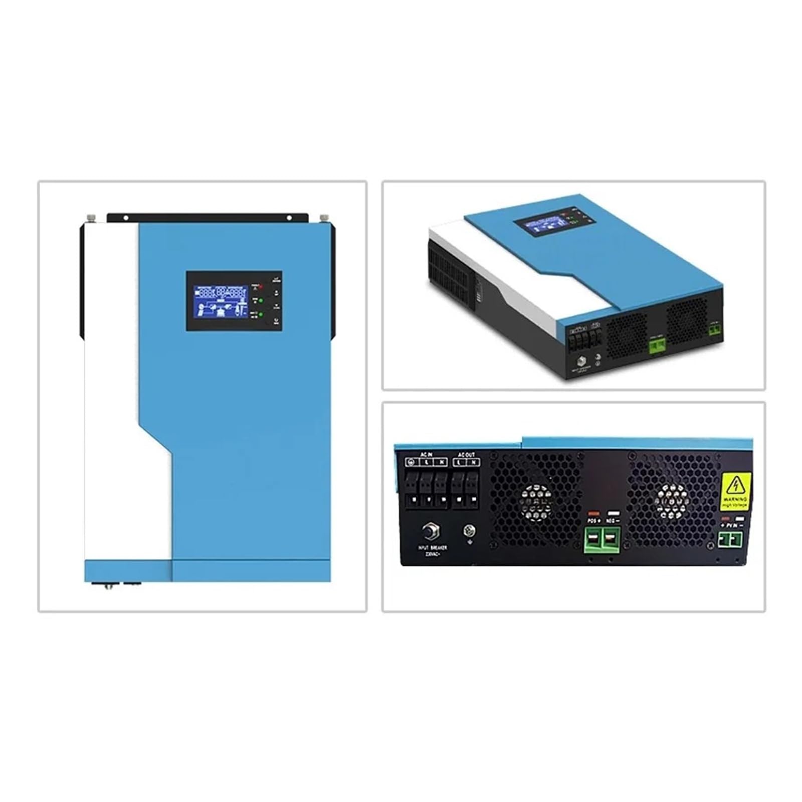 Convertidor Adaptador Conexión Paralela MPPT 5500W 5KW 48V Inversor Solar para Híbrido 100A con WiFi/Puede Activar LifePO4 Funciona Sin Baterías inversor