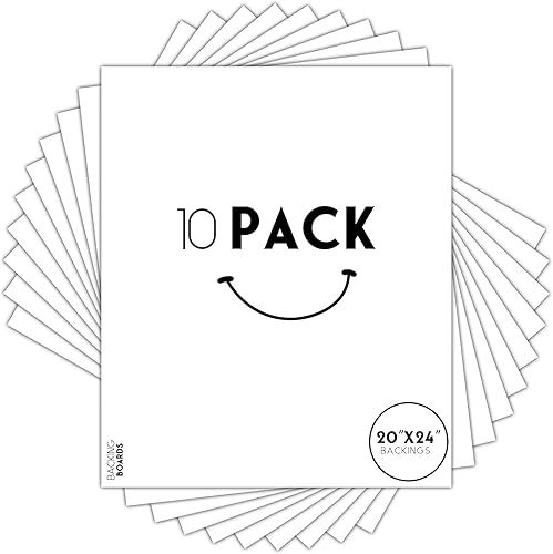 Miniatura 8 de Golden State Art, Tablero de respaldo blanco de 16 x 20, tableros de respaldo para marco, imagen (paquete de 10)