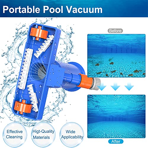 SIXVALA Upgrade Portable Swimming Pool Vacuum Jet Underwater Cleaner (No Garden Hose Included), 5 Section Pole of Hand Held Portable Vacuum Pool Cleaner for Above Ground Pool, Spas, Ponds & Fountains by SIXVALA - Image 5