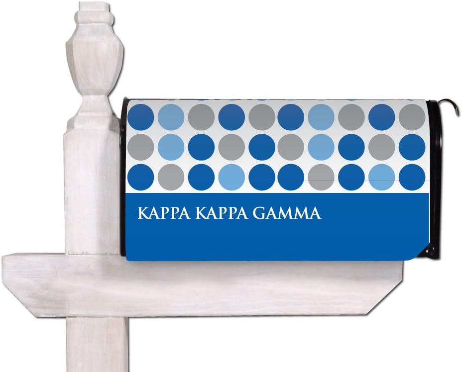 VictoryStore Outdoor Mailbox Cover - Kappa Kappa Gamma, Design 4, Floral, Magnetic Mailbox Cover