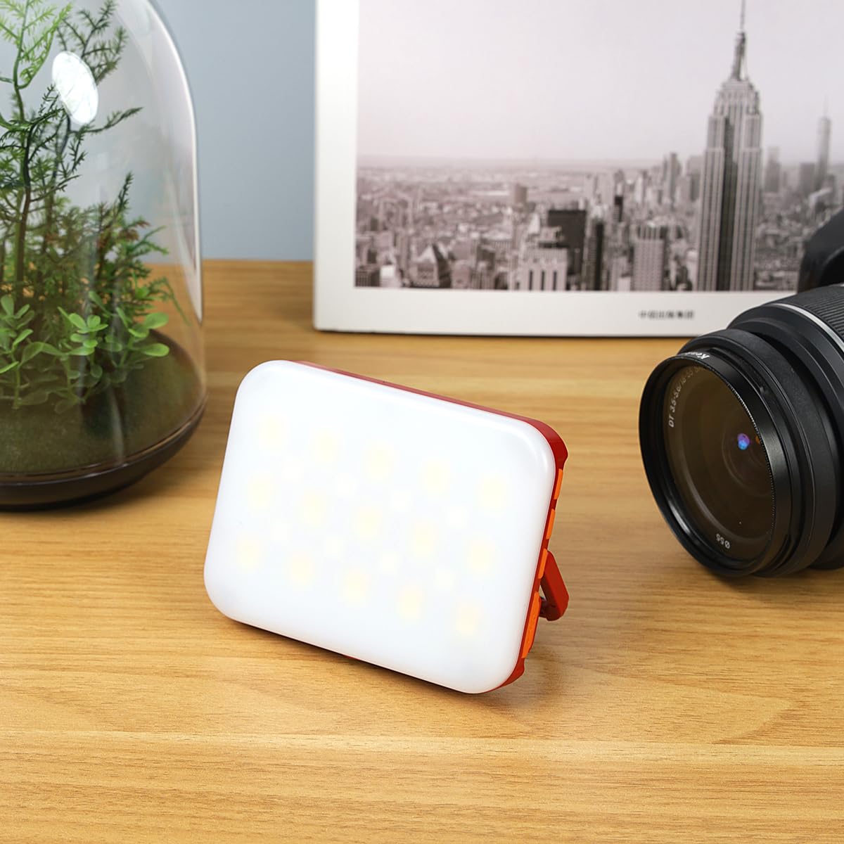 Zeltlichter für Camping, Wiederaufladbare Campingleuchten für Zelt, Campingzeltlicht für Zelt, Camping, Outdoor, Stromausfall, Zeltlicht, RGB-Campinglichter, IP65 Wasserdicht (Rot)