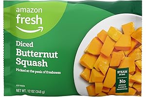 Amazon Fresh, Steamable Butternut Squash: Farm-Fresh Taste, Ready in Minutes