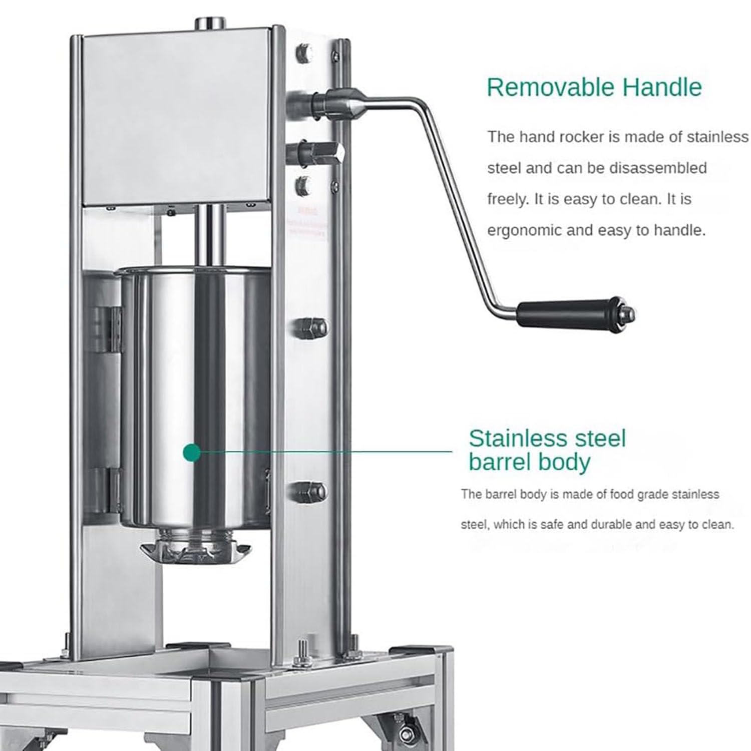 Machine à churros manuelle 3 L/5 L/7 L - Type vertical - Machine de remplissage de beignets espagnols - Acier inoxydable, 7 l Machine à churros manuelle 3 L/5 L/7 L - Type vertical - Machine de remplissage de beignets espagnols - Acier inoxydable, 7 l