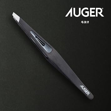 Kai Corporation KAI AUGER Hair Tweezer, Grips Without Slipping! Patented design prevents slipping from sideways, angled eyebrows, loose hair, tweezers for men