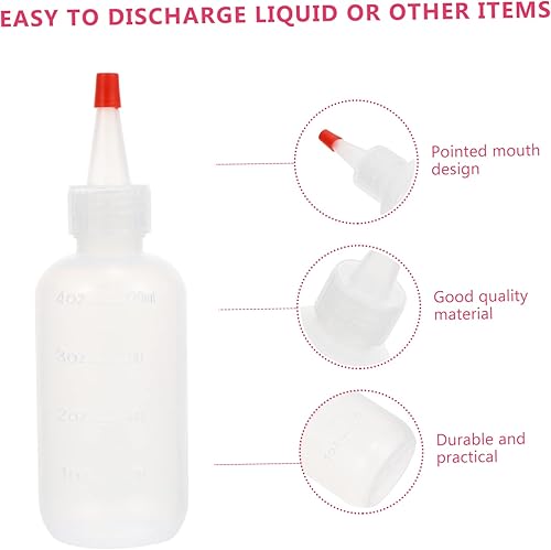 18pcs Refillable Squeeze Bottles with Pointed Nozzles