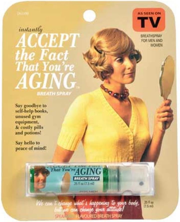 Gag Gifts Accept The Fact You Are Aging Breath Spray