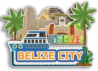 Belize City Belize 3D Fridge Magnet Wooden City Travel Souvenir Refrigerator Stickers Home Kitchen whiteboard Decor