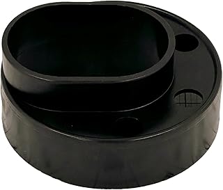 Ozark Fence & Supply - Ultra-Durable Vinyl Fence Post Donut - 2-3/8" Steel Post to 5" Vinyl Post Adapter (4)