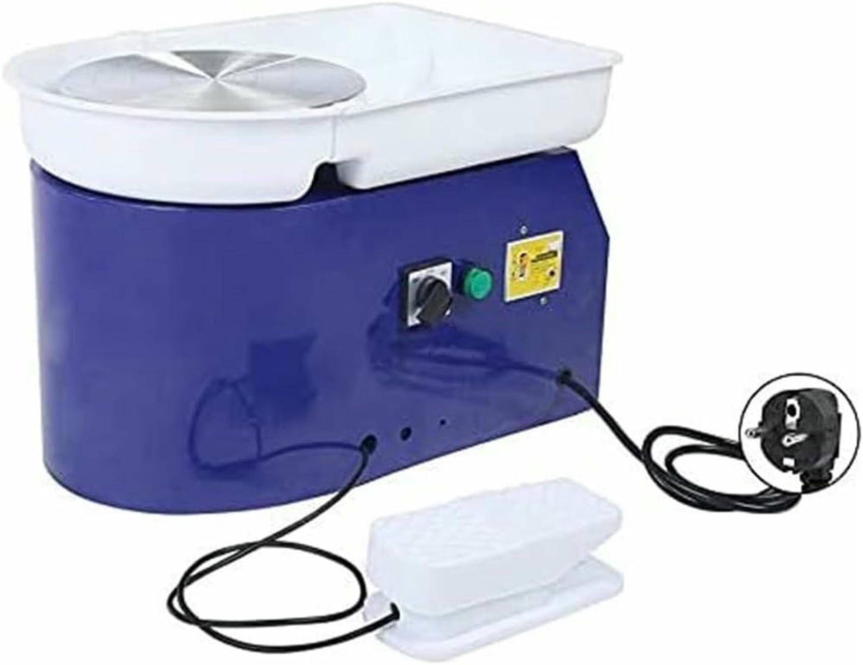 Torna in Ceramica Elettrica Senza Scope da 350 W E 24 Cm per Studenti E Fan. Tornio in Ceramica Elettrica per Argilla ~/