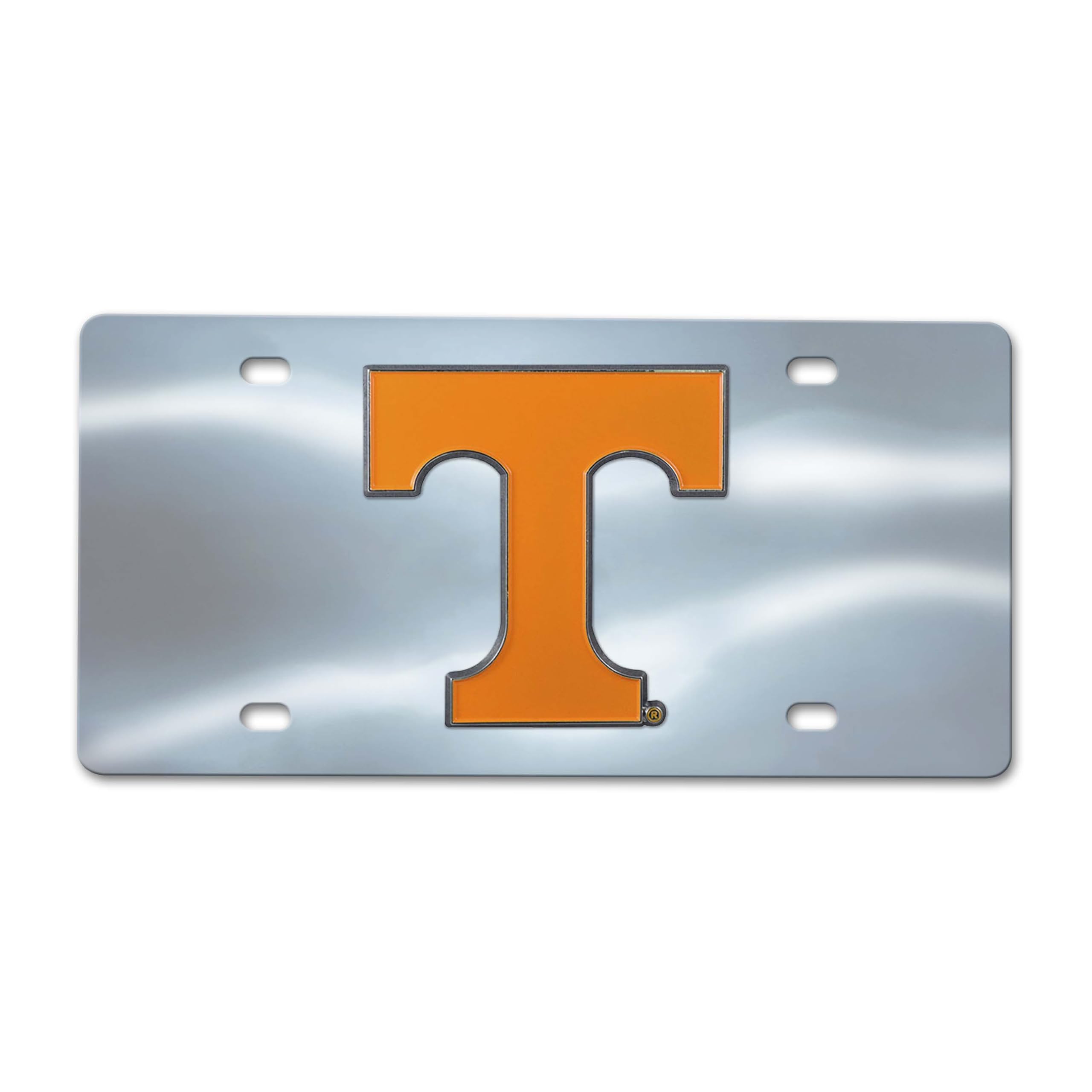 FANMATS NCAA Tennessee Volunteers Die Cast License Platedie Cast License Plate, Chrome, 6"X12"