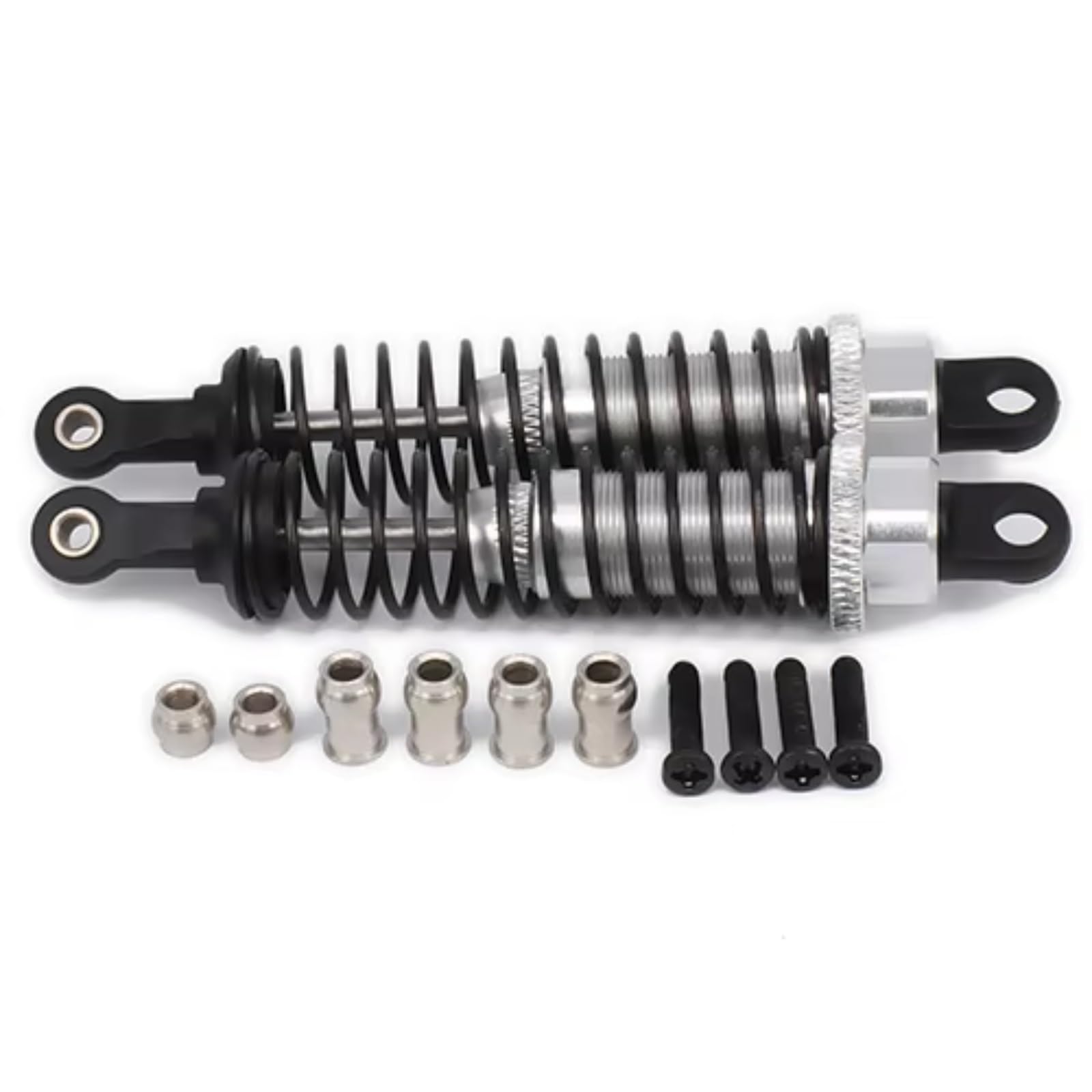 Amortisseur en alliage réglable 80 mm argent pour mise à niveau de crawler RC - 4
