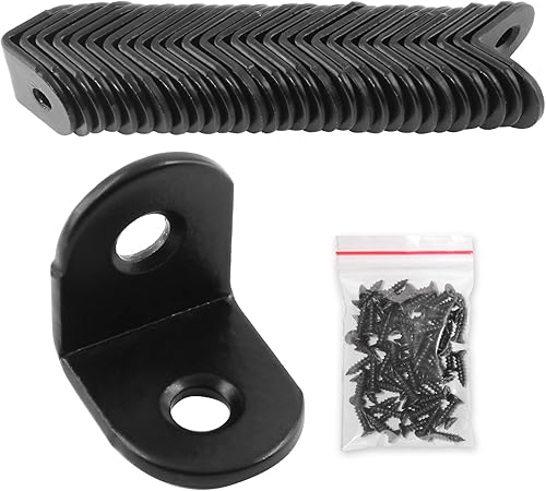 Miniatura 16 de 24 soportes ranurados en L resistentes, soporte de esquina ajustable en forma de L de 0.709 x 0.709 x 1.181 in, soportes de metal en ángulo recto