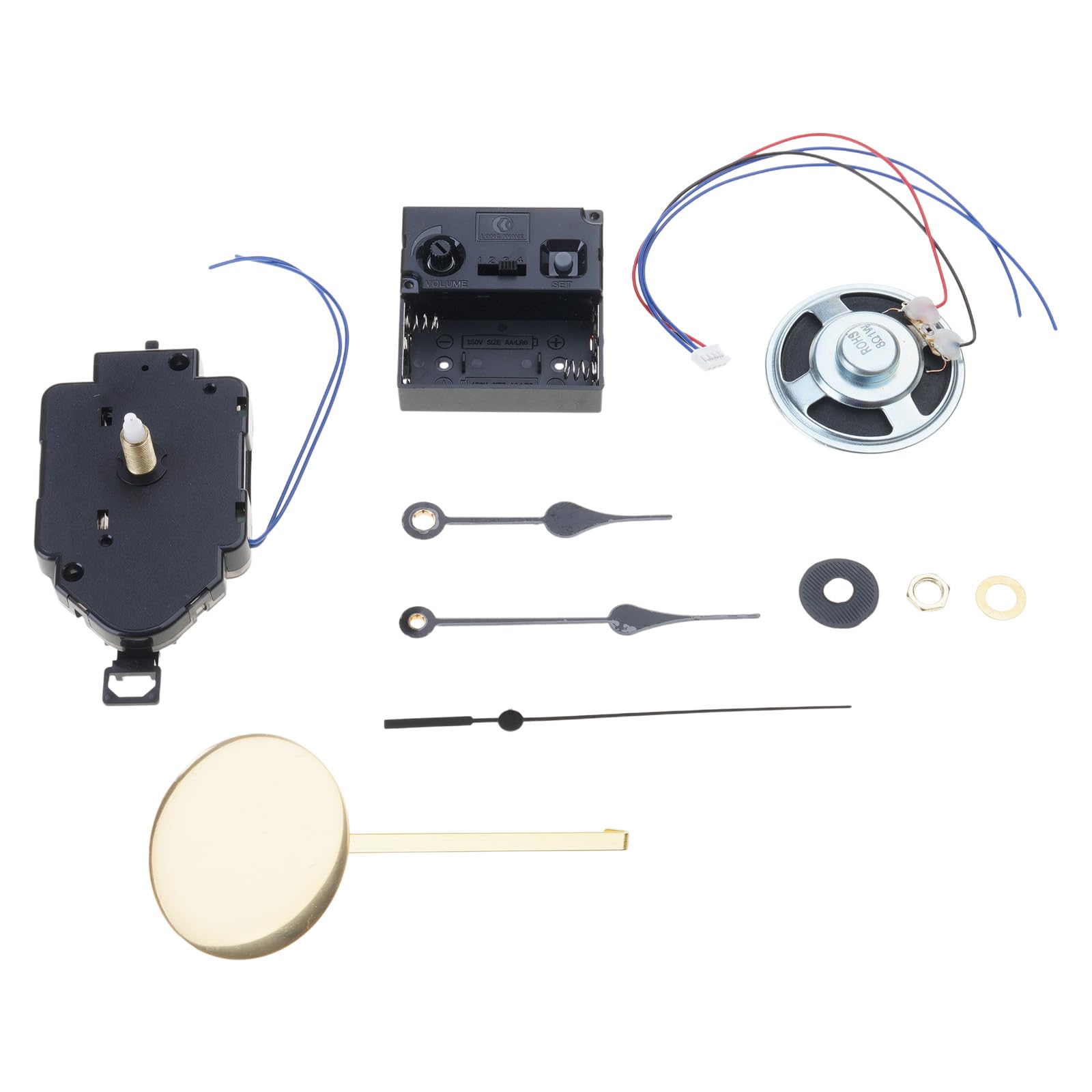 Kits de rechange horloge mécanisme quartz avec mélodies chimes boîte corne accessoires