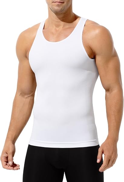 Casey Kevin Canottiera Contenitiva Uomo Maglia Elasticizzata Canotta Compressione Uomo Bodybuilding Snellente Tank Intima Sportivo Fitness - 2