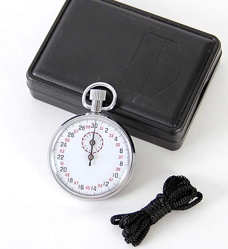 Miniatura 9 de Tookie Cronómetro mecánico, SXJ504 cronógrafo deportivo de mano con alarma, cronómetro mecánico, temporizador de funcionamiento, para árbitro