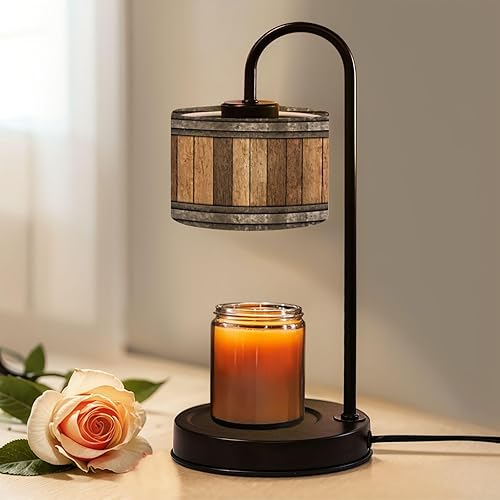 Miniatura 16 de Candle Warmer Lamp with Timer and Dimmer, Colorful floral seamless Groovy flowers hippie aesthetic Funny Wax Melt Warmer with 4 Bulbs, House Warming