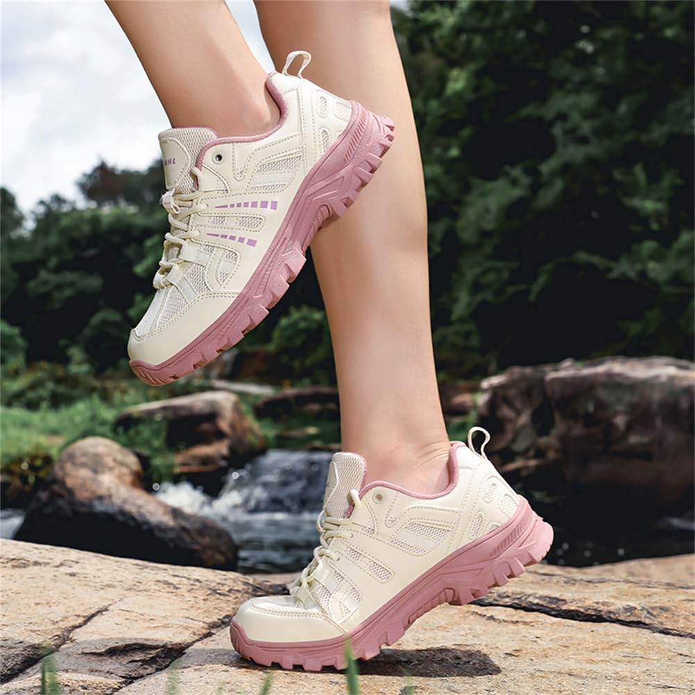 JiuQing Buty trekkingowe męskie damskie niskie na platformie casualowe buty do chodzenia po szlaku