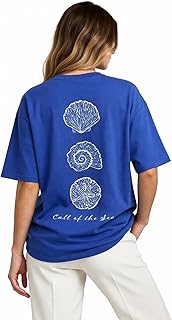 JUNEBERRY® Women’s Oversized Graphic T-Shirt Soft Cotton, Relaxed Fit Casual Streetwear Tee, Trendy Baggy Style, Comfortab... Price In India