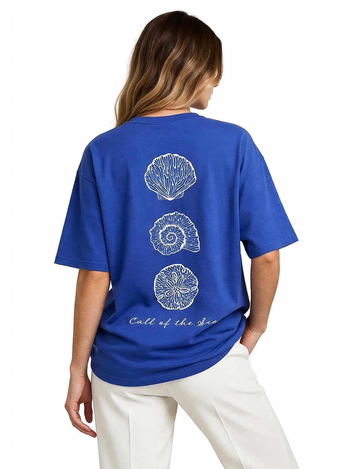 JUNEBERRY® Women’s Oversized Graphic T-Shirt Soft Cotton, Relaxed Fit Casual Streetwear Tee, Trendy Baggy Style, Comfortab...